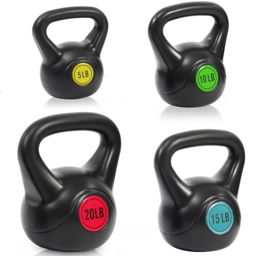 Aurorafy Kettlebell Set 5-20 lb