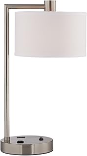 360 Lighting Colby Modern Desk Table Lamp with Hotel Style USB and AC Po...