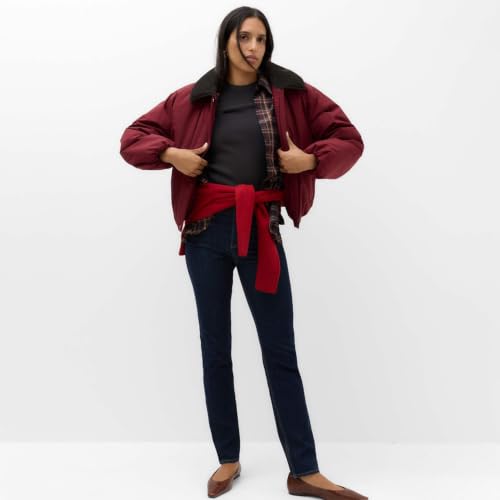 Image of Marks & Spencer Sculpt Straight Leg High Rise Denim Jeans