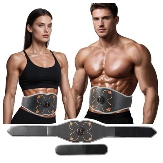Electronic Muscle Stimulator, Abs Stimulator Muscle Toner for Abdomen/Arm/Leg, Strength Training Equipment for Men and Women