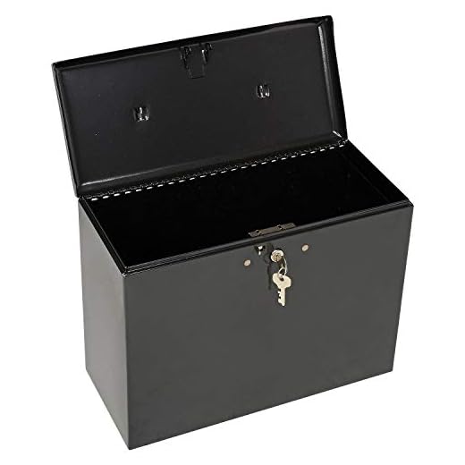 Master Lock 7148D File Box, 0.49 Cubic Feet, Black