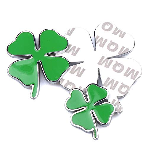 WEHONG 1 Pezzo Verde Quadrifoglio in Metallo