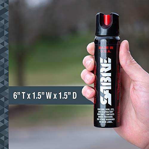 SABRE Magnum 120 3-In-1 Defense Spray, 35 Bursts, 12-Foot (4-Meter) Range, Triple Protection Formula Contains Pepper Spray, CS Military Gas and UV Marking Dye, Extra Large 92.4 Gram Canister - Image 5