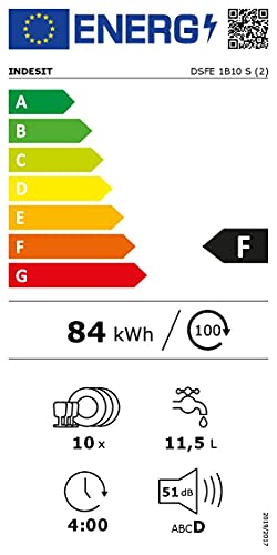 Indesit-DSFE-1B10-S-lavavajilla-Independiente-10-cubiertos-A-Lavavajillas-Independiente-Plata-Estrecho-45-cm-Plata-Botones-Giratorio-13-m