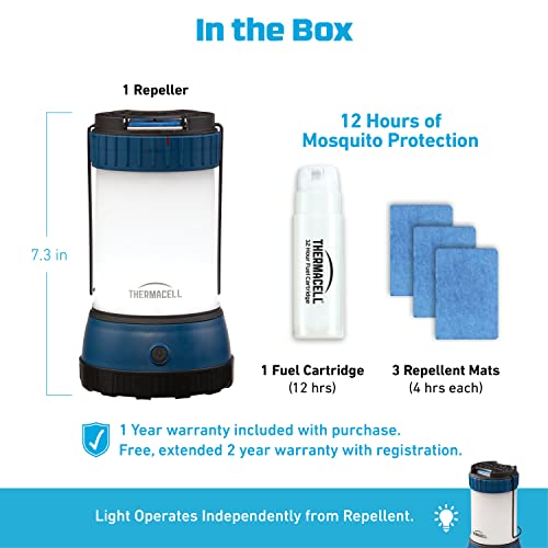Thermacell Mosquito Repellent Led Camping Lantern; Effective Mosquito Repellent For Camping; Includes 12-Hour Refill; No Spray, No Candle Flames, Deet-Free, Bug Spray Alternative #TOP1