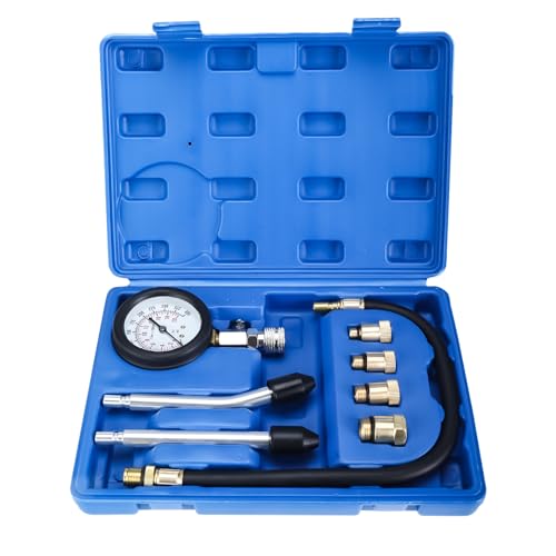 BOOMSTART Kit de herramientas profesional de compresión de cilindro de motor de gasolina para M10/M12/M14/M18 medidor de presión herramienta de diagnóstico