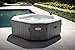 Produktbild Intex PureSpa Jet & Bubble Deluxe - Ø 201 x 71 cm - 4 Personen - Schwarz Octagon