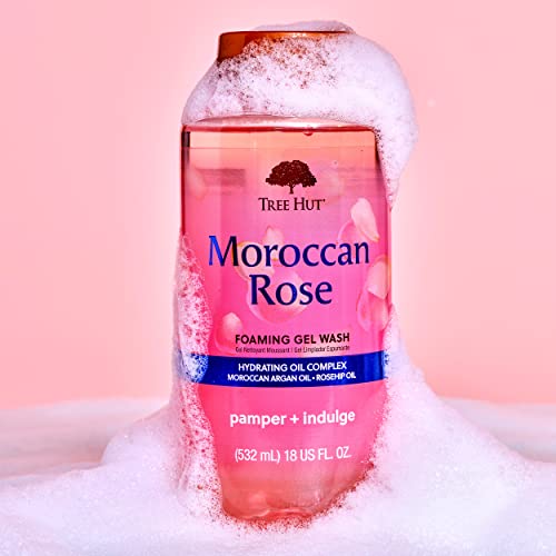 Tree Hut Moroccan Rose Nourishing & Moisturizing Foaming Gel Wash, 18 Oz. #TOP4