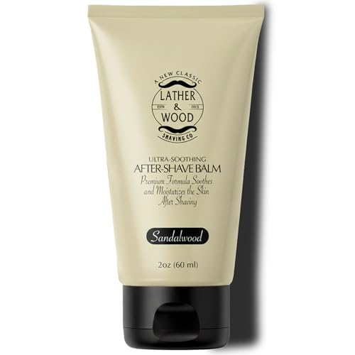 Best After-shave Balm, Sandalwood Scent, Premium Aftershave Lotion, Soothes and Moisturizes Face...