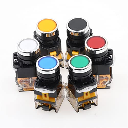 Bouton-poussoir 22mm LA38-11 interrupteur verrouillage robuste - 3