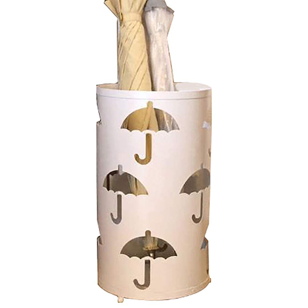 Porte-parapluie évidé blanc haut de gamme pour décor d'hôtel de luxe
