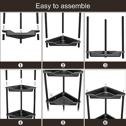 Étagère d'angle Orimade antirouille, la solution contre la rouille en douche