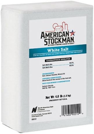 North American Salt 90012 White Brick Pet Nutritional Supplement, 4-Pound
