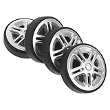 LALADEFIEE Ruedas de Repuesto para Maleta 50x12 Mm de Goma Silenciosas y Giratorias 360° para Reparación de Equipaje, Juego de 4 Unidades, Compatibles Maletas de Viaje