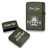 Custom Lighter Case for Zippo with Laser Engraved Personalized Easy Graphics and Text Copper High-End Lighter Accessories