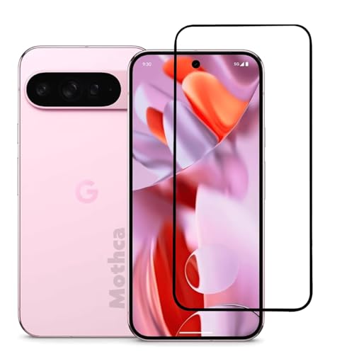 Image of Mothca Military-Grade Gorilla Tempered Glass Screen Protector for Google Pixel 10 Pro XL | Black | Edge-to-Edge Full Screen Coverage | Scratch Resistant | Easy Installation Kit