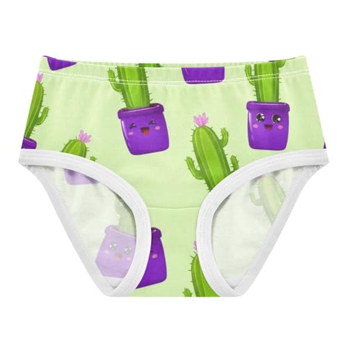 Cotton Toddler Girls Underwear Cute Cartoon Cactus Green Cute Panties Girl Aesthetic Undies Kids Briefs 2t - Main Image