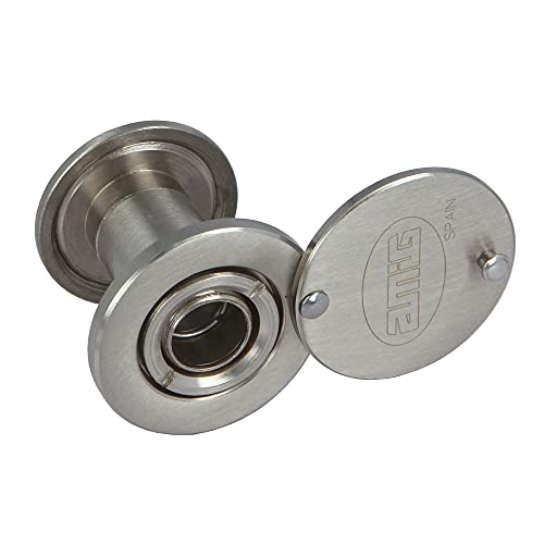 Miniatura 3 de Amig - Mirilla Para Puerta - Lente Superangular - Para Puertas De Entrada Interiores Y Exteriores - Color Plateado - Latón - Medidas: Diámetro 14 Mm - Grosor De La Puerta 25-42 Mm - Plateado