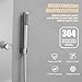 BATHLAVISH Shower Panel Tower System, 4 in 1 Stainless Steel Rainfall Shower Panels with 4-Functions, 8 Body Massage Jets, Handheld Head, Wall Mounted Brushed Nickel