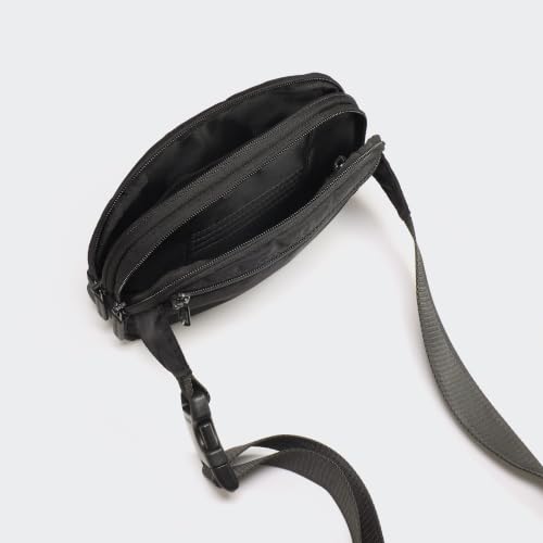 Image of Pander Nylon Fanny Pack Belt Bag for Women with 5 Zipper Pockets