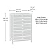 Sauder Cottage Road 4-Drawer Chest, Soft White finish, L: 32.44