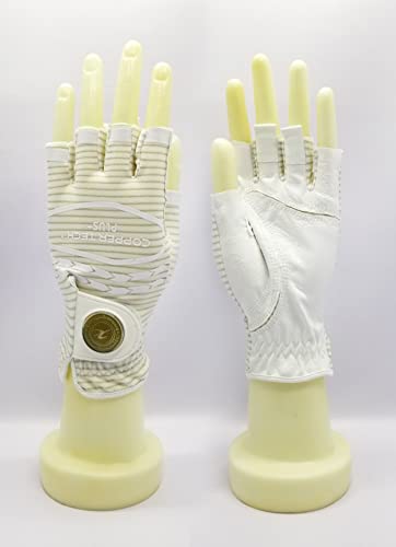 Copper Tech Coppertech Plus Womens Half Glove Worn On Left Hand (White/Usa Flag, Small(20), Worn On Left Hand) #TOP2