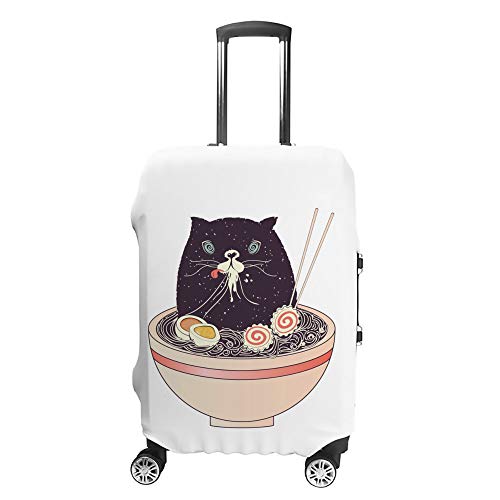 Housse valise chat ramen : évitez les rayures et reconnaissez votre bagage