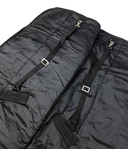 Couverture d'hiver cheval bordeaux 155cm idéale pour garder votre monture au chaud au box - 7