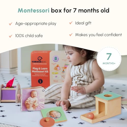 Curious Cub Montessori Learning Wooden Baby Toys | Box 4: 7+ Months | Montessori Toys For 7+ Months |Early Child Development,Sensory Toy & Fine Motor Skills|New Born Baby Toy|Gifts For New Born Babies - Image 7