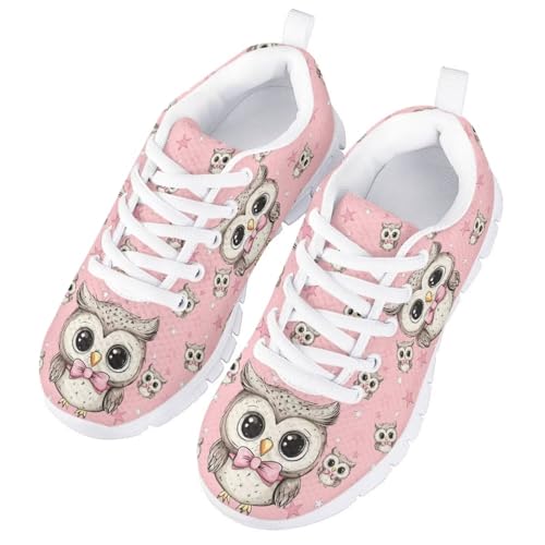 Forchrinse Girls Sneakers Comfortable Lace-Up Walking Shoes Breathable Lightweight Tennis Shoes Casual Running Shoe2