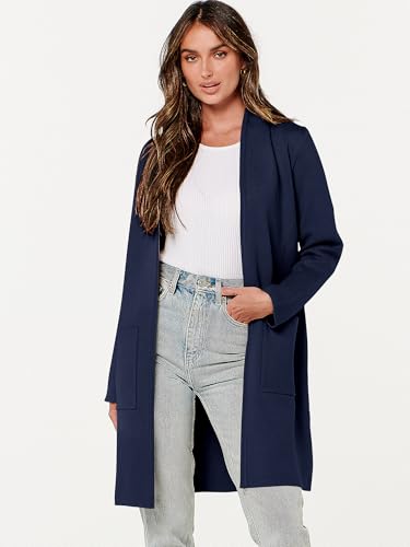 Image of ANRABESS Cardigan Sweater for Women Casual 2026 Fall Fashion Coat Long Sleeve Open Front Knit Coatigan Outwear
