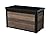 Keter Signature Collection 100 Gallon Resin Deck Box Organization and Storage Box for Patio Outdoor Cushions, Throw Pillows, Garden Tools and Pool Supplies, Walnut
