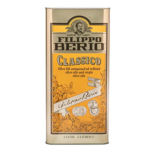 Filippo Berio Olive Oil, Classic Olive Oil, Catering, 5 Litre Tin, 5l