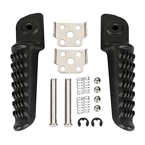 Motorrad Fußstifte Motorrad Fußrasten Hinten Für Kawasaki Für ZX-6R Für Ninja 250R Für EX250 Für Z750 Für Z1000 Für ZX-10R Sozius Pedale Ruht (Color : Matte Black)