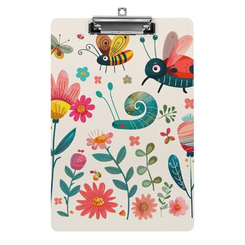 Porte-bloc acrylique A4 portable avec clip métallique support écriture bureau et soins médicaux