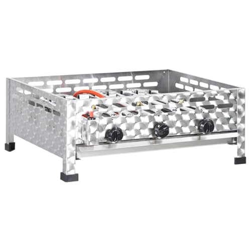 Gasbräter Vidaxl vidXL Gastro-Gasgrill mit 3 Flammen aus Edelstahl