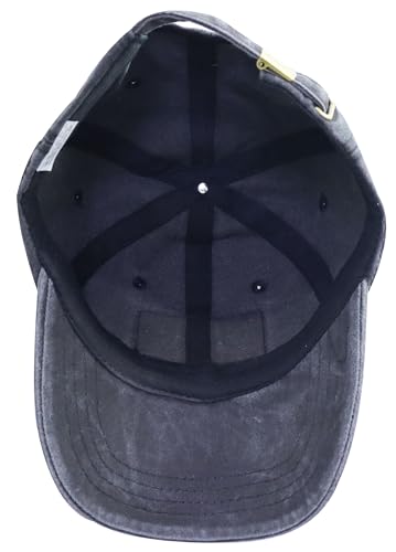 Image of Best Dad Ever Hat for Men, Adjustable Cotton American Flag Leather Patch Baseball Cap for Dad Papa