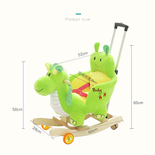 Schaukelpferd Schaukeltier Kinder Stuhl Baby Trojan Dinosaurier Spielzeug Geschenk Kinderwagen Nette Musik Shake Pferd… – Bild 4