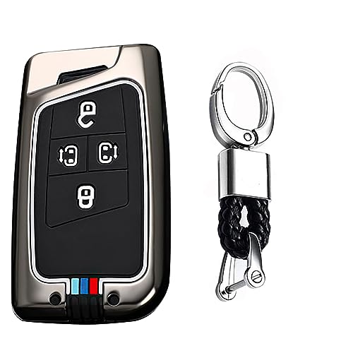Coque clé VW Volkswagen 3-4 boutons en silicone noir pour protection boîtier