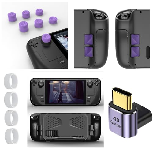 Coque pont vapeur et adaptateur USB-C coudé pour jouer confortablement