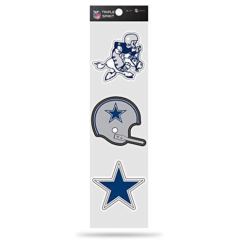 NFL Football Dallas Cowboys 3-Piece Retro Spirit Decals Retro Decal Set
