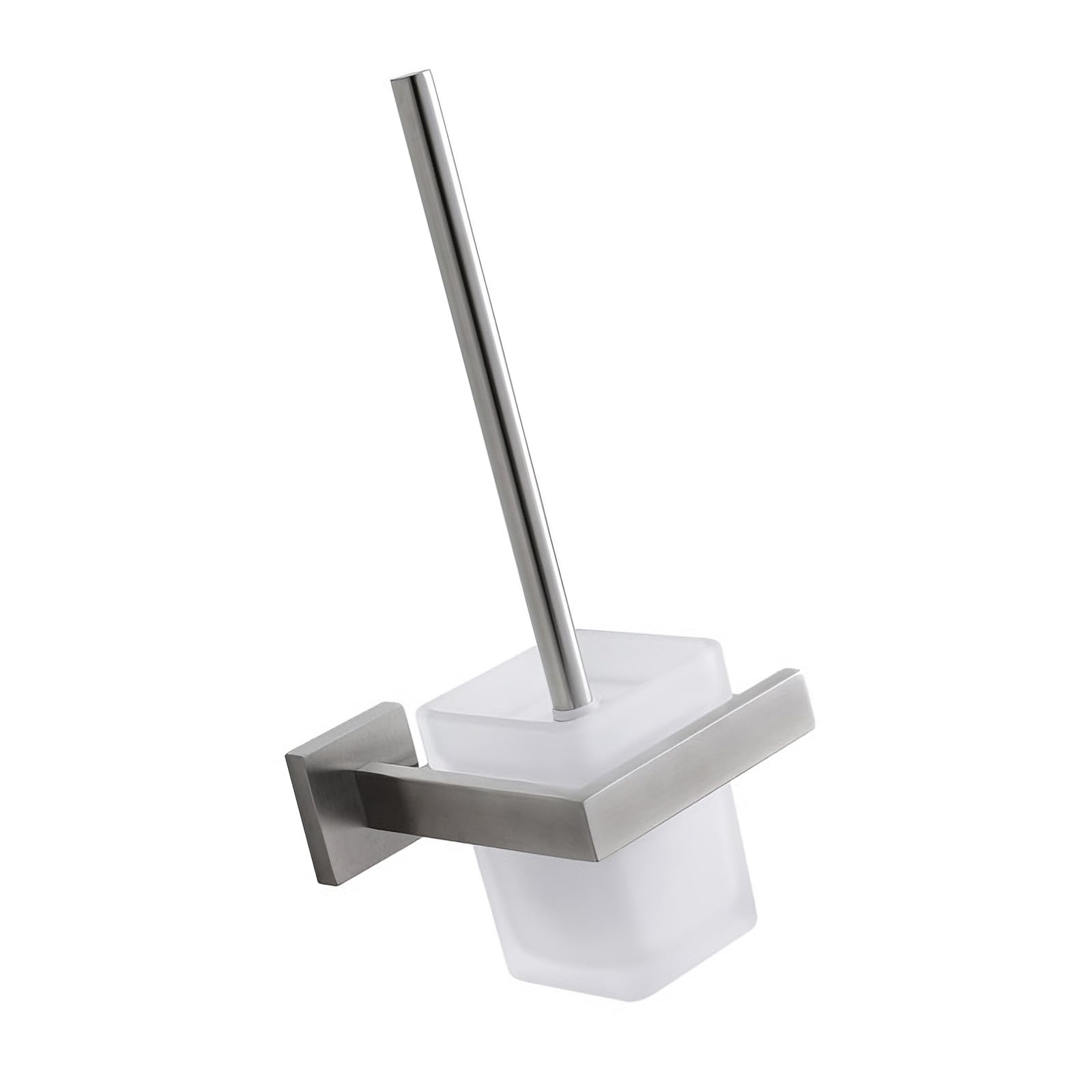 Steel Bathroom Toilet Brush Featuring Square Design Enhances Aesthetics Efficient Scrubbing Secure Stand for Bathroom Modern Toilet Brush