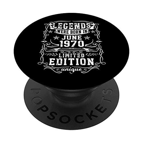 Cumpleaños Junio 1970 Edición Limitada Regalo Legend June PopSockets PopGrip Intercambiable