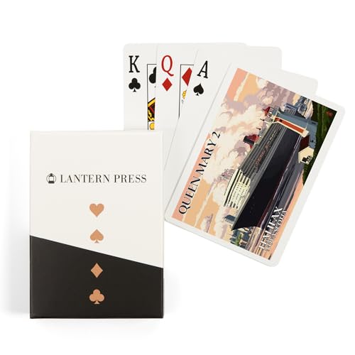 Lantern Press Baraja de Poker Queen Mary 2 52 cartas