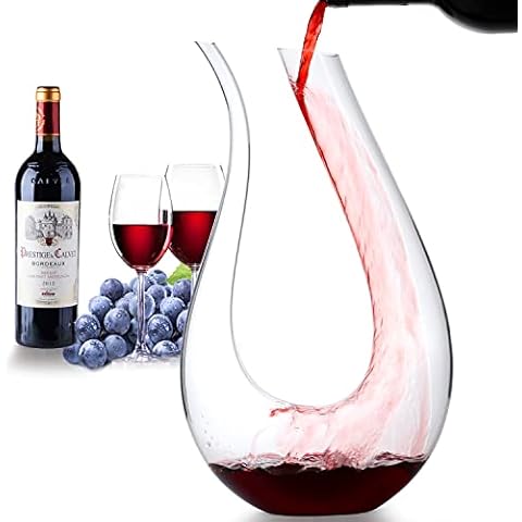LOGFOY Decantador de vino clásico en forma de U Cover