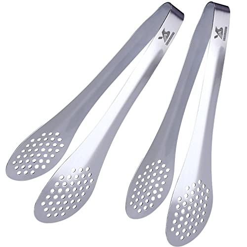 MSY BIGSUNNY 7inch Food Serving Tongs Stainless Steel Buffet Tongs ...