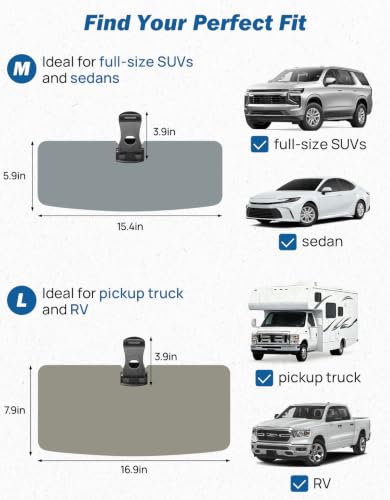 JOYTUTUS Polarized Sun Visor Extender for Full-Size SUVs and Sedans, Universal UV400 Car Visor Extension Anti-Glare Easy to Install, Protect from Glare/UV Ray/Stray Light - image 5