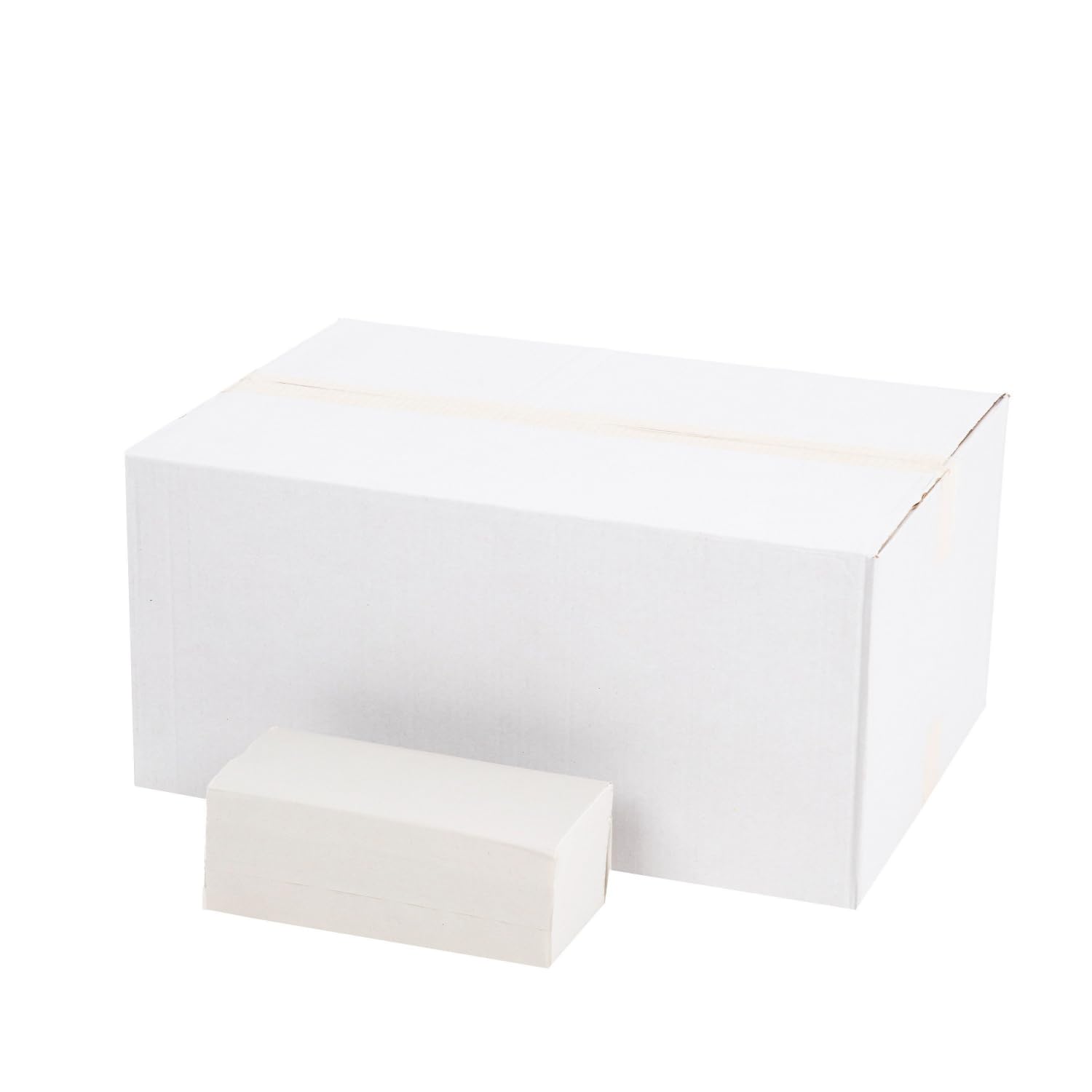 Asciugamani di Carta Piegati a V e ZZ, 2 Veli Bianchi, 6000 Fogli 25x21 cm, Carta Riciclata Ecologica, Super Assorbenti e Resistenti, per Dispenser Standard e Ufficio