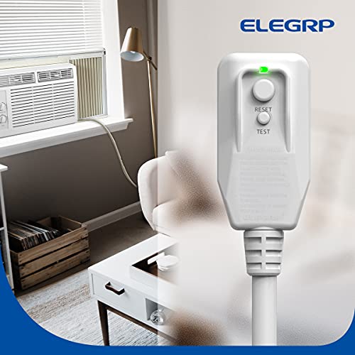 Elegrp 240Vac 15Amp 3600W 14Awg Lcdi Power Cord Plug 60Hz Nema 6-15P For A/C Air Conditioner, E250451 Ul Certified, 7.5Ft Leakage Current Detection Interrupter Replacement 0661515Ly L15615 (1 Pack) #TOP3