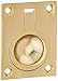 Deltana FRP25CR003 2 1/2-Inch x 1 7/8-Inch Solid Brass Flush Ring Pull